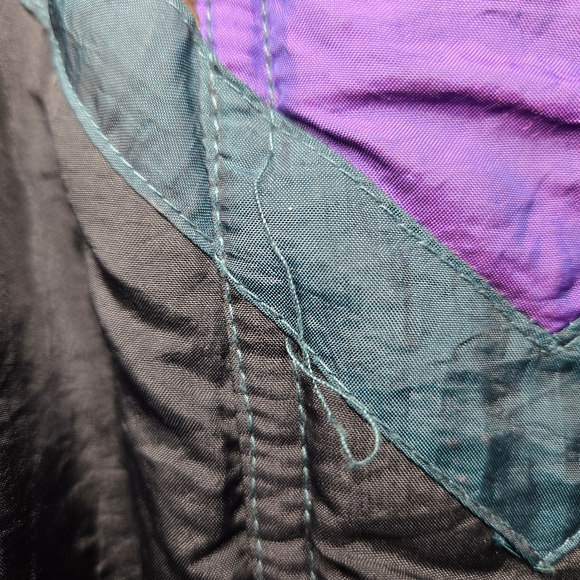 Vintage Retro 80s 90s Colorblock  Puffer Jacket Size Small - Picture 16 of 16